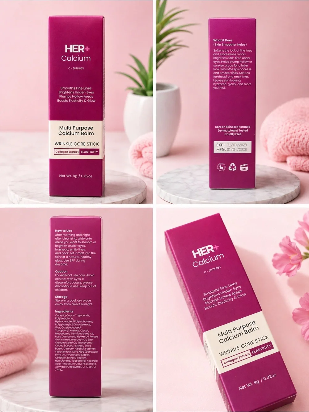 Calcium Multi Purpose Balm - Collogen Extract Elasticity